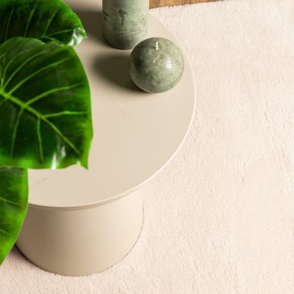 vidaXL Mjuk matta HUARTE med kort lugg tvättbar beige 80x200 cm - Mattor