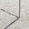 Miniatyrbillede 9 af 11: vidaXL shaggy gulvtæppe PAMPLONA 240x240 cm høj luv cremefarvet -  Tæpper