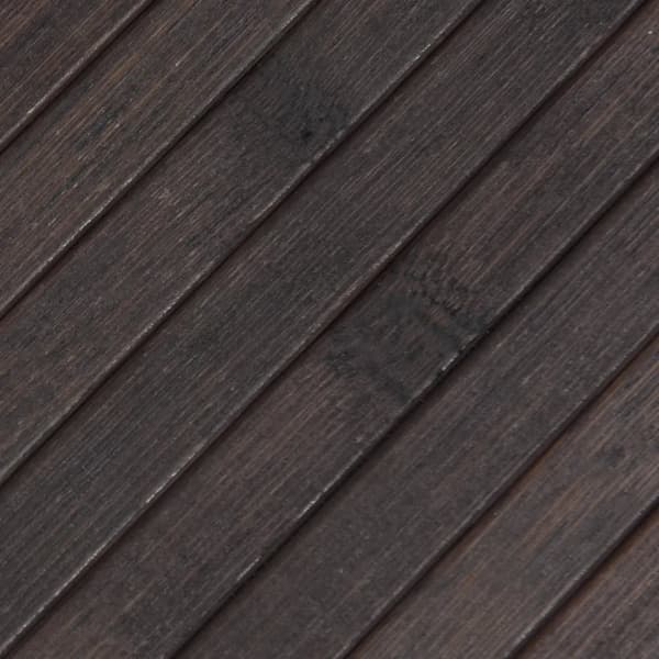 vidaXL gulvtæppe 100x200 cm rektangulær bambus mørkebrun -  Tæpper