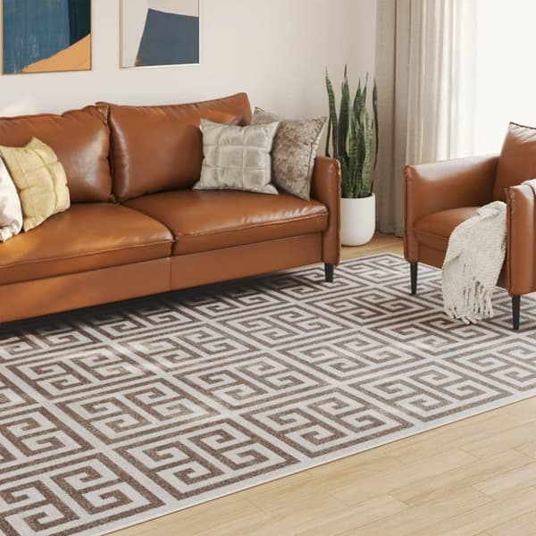 vidaXL Matta kort lugg flerfärgad inomhus/utomhus 190x300 cm halkfri -  Mattor