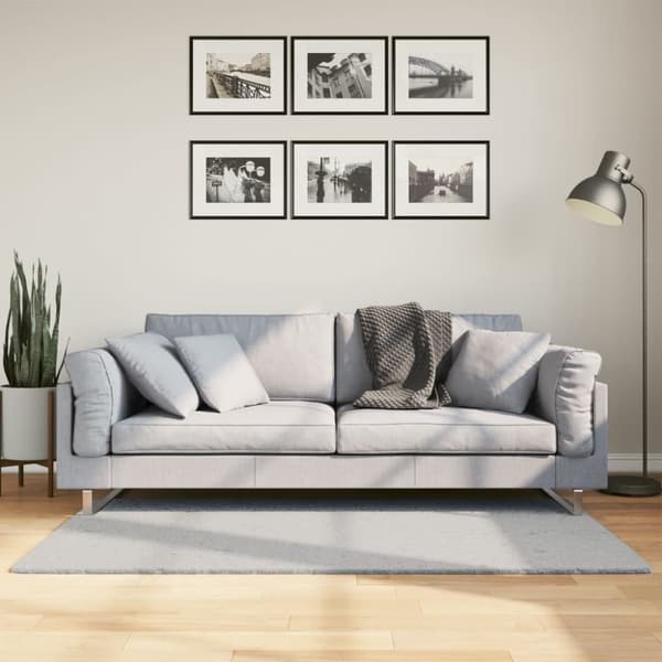 vidaXL Mjuk matta HUARTE med kort lugg tvättbar grå 80x150 cm -  Mattor
