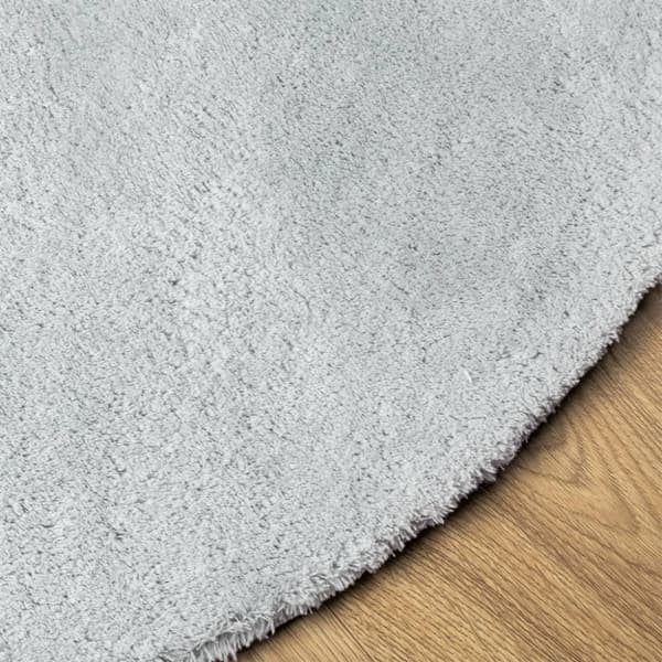 vidaXL Mjuk matta HUARTE med kort lugg tvättbar blå Ø 120 cm - Mattor