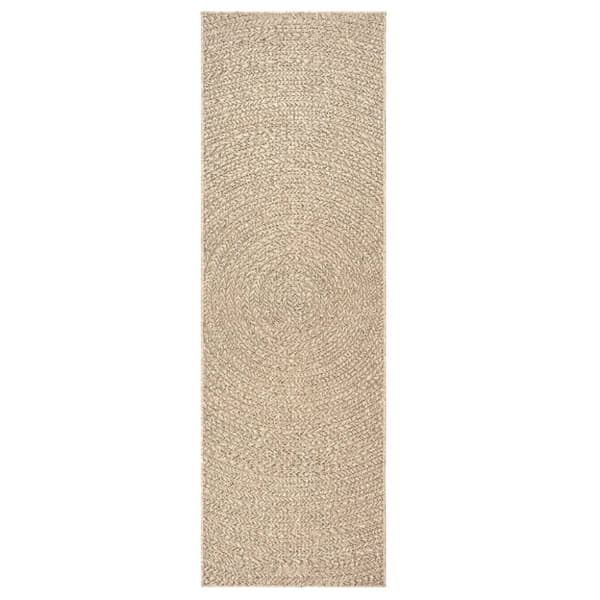 vidaXL Teppe ZIZUR 80x200 cm jute-utseende innendørs og utendørs
