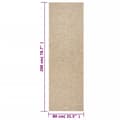 Miniatyrbilde 7 av 8: vidaXL Teppe ZIZUR 80x200 cm jute-utseende innendørs og utendørs