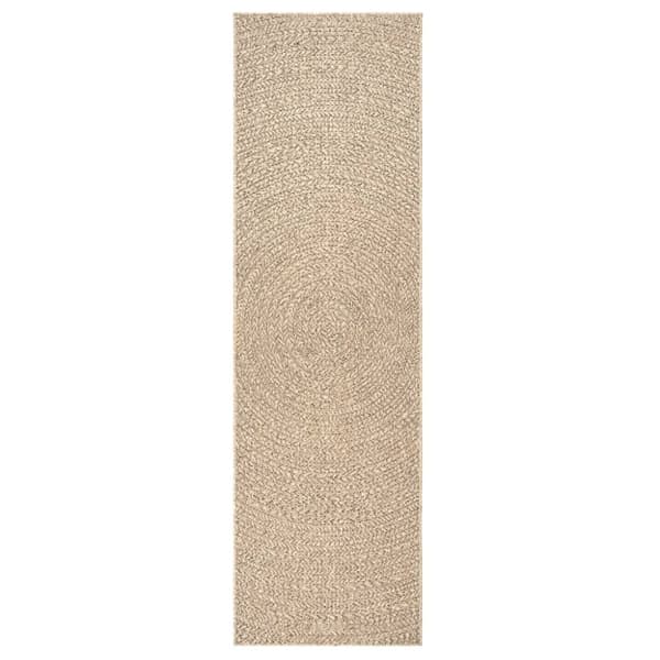 vidaXL Teppe ZIZUR 80x250 cm jute-utseende innendørs og utendørs