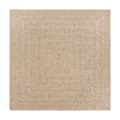 Miniatyrbillede 3 af 8: vidaXL gulvtæppe ZIZUR 200x200 cm jute-look indendørs og udendørs