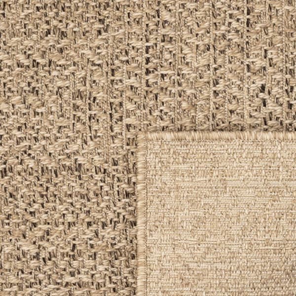 vidaXL gulvtæppe ZIZUR 200x200 cm jute-look indendørs og udendørs