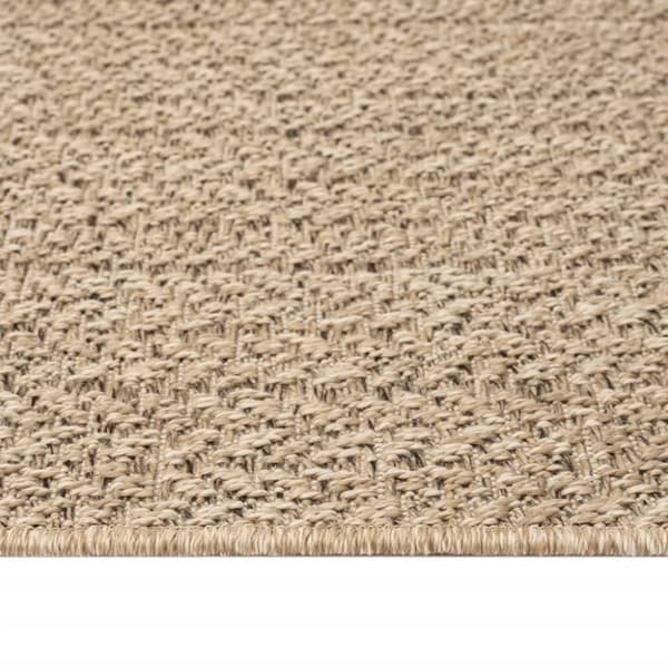 vidaXL gulvtæppe ZIZUR 200x200 cm jute-look indendørs og udendørs