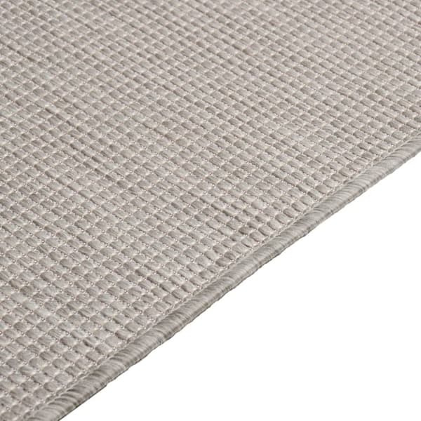 The Living Store fladvævet udendørstæppe 200x280 cm gråbrun -  Tæpper