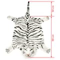 Miniatyrbild 5 av 5: The Living Store Tigermatta plysch 144 cm vit -  Mattor