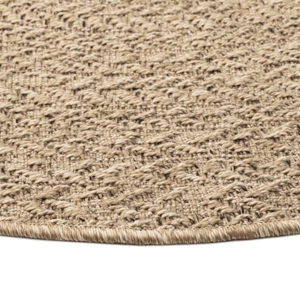 The Living Store gulvtæppe ZIZUR 120 cm jute-look indendørs og udendørs -  Tæpper