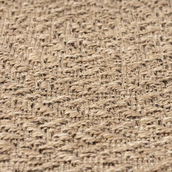 The Living Store gulvtæppe ZIZUR 120 cm jute-look indendørs og udendørs -  Tæpper