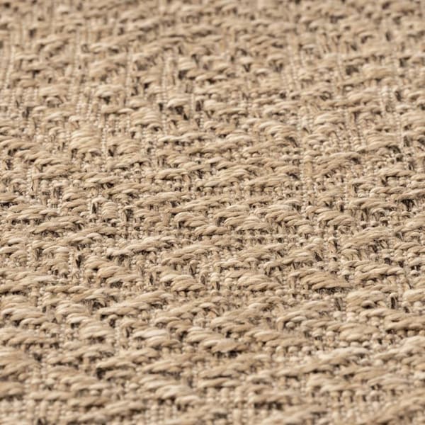 The Living Store gulvtæppe 160 cm jute-look indendørs og udendørs - Tæpper