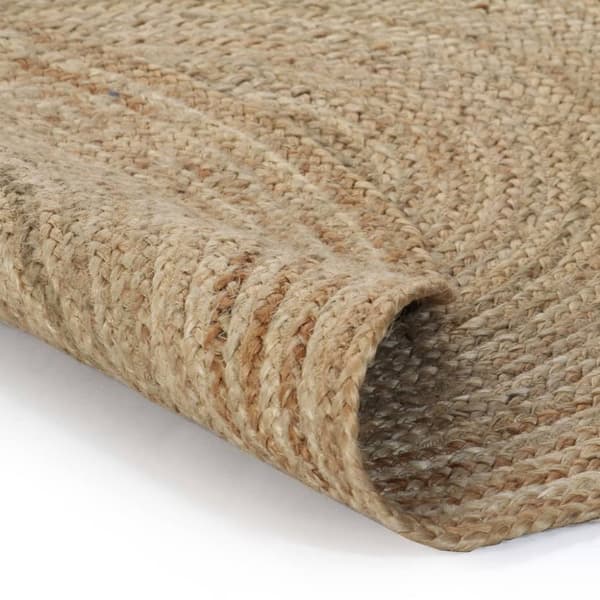 The Living Store tæppe flettet jute 90 cm rund - Tæpper