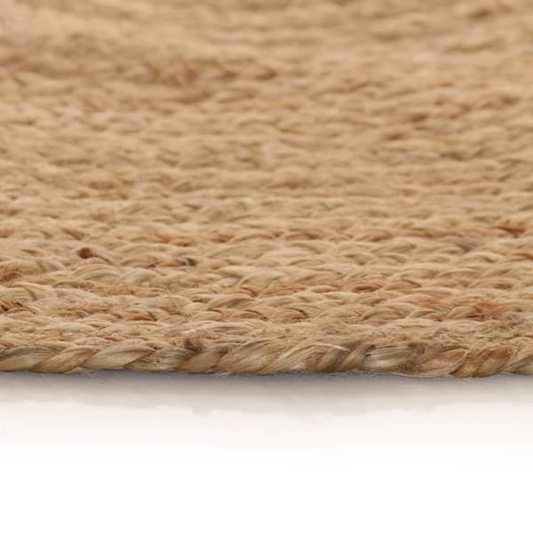 The Living Store tæppe flettet jute 90 cm rund - Tæpper