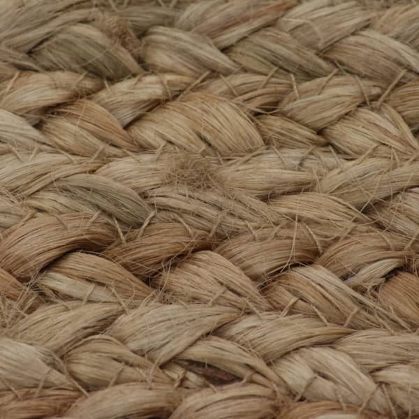 The Living Store tæppe flettet jute 90 cm rund - Tæpper