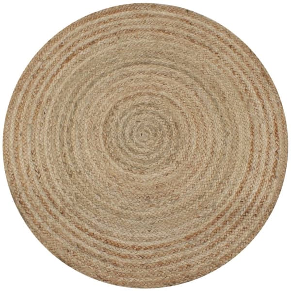 The Living Store tæppe flettet jute 90 cm rund - Tæpper