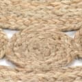 Miniatyrbillede 5 af 7: The Living Store tæppe flettet design jute 120 cm rund -  Tæpper