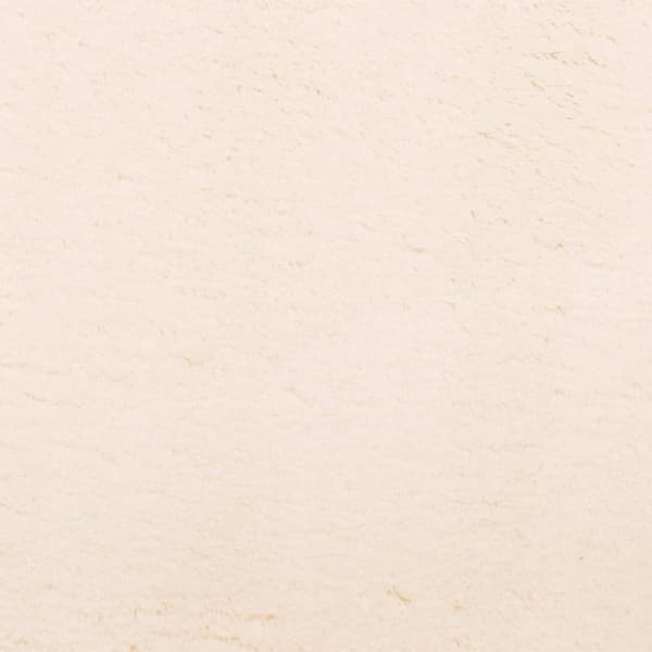 The Living Store Mjuk matta HUARTE med kort lugg tvättbar beige 60x110 cm -  Mattor