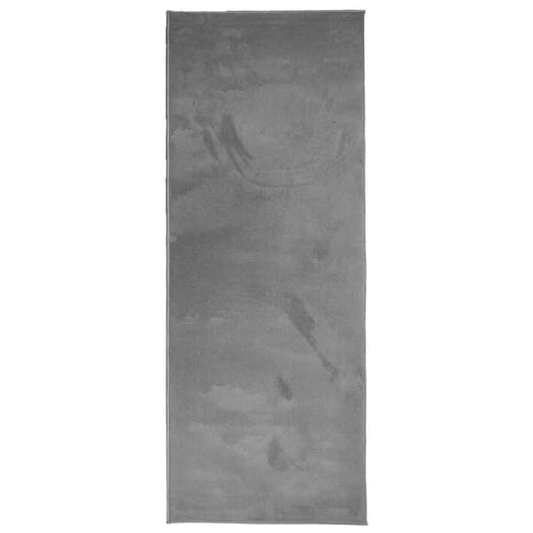 The Living Store Matta OVIEDO kort lugg antracit 80x200 cm - Mattor