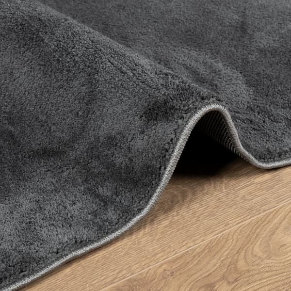 The Living Store Matta OVIEDO kort lugg antracit 80x200 cm - Mattor