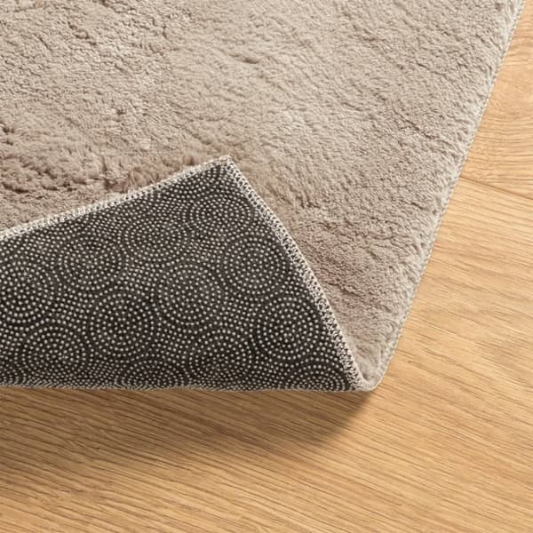 The Living Store Mjuk matta HUARTE med kort lugg tvättbar sandbeige 200x280 cm -  Mattor