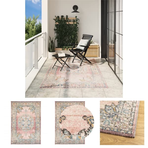 The Living Store gulvtæppe ARBIZU 160x230 cm vintagedesign -  Tæpper