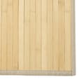 Pikkukuva 7 / 9: The Living Store Matto neliö vaalea luonnollinen 100x100 cm bambu -  Matot