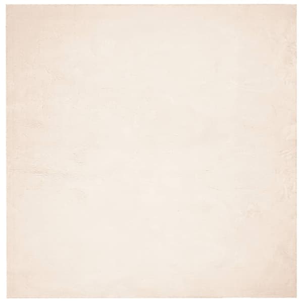 The Living Store Mjuk matta HUARTE med kort lugg tvättbar beige 200x200 cm -  Mattor
