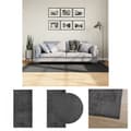Miniatyrbild 1 av 11: The Living Store Matta IZA kort lugg skandinavisk look antracit 100x200 cm -  Mattor