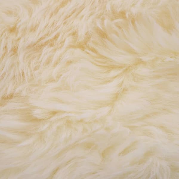 Tæpper - Living gulvtæppe 60x90 cm fårelæder hvid