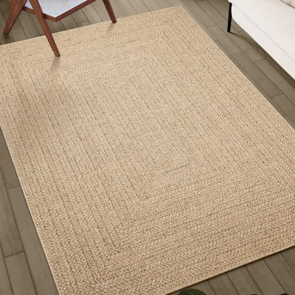 Tæpper - Living gulvtæppe ZIZUR 80x150 cm jute-look indendørs og udendørs
