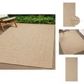 Miniatyrbillede 1 af 9: Tæpper - Living gulvtæppe ZIZUR 80x150 cm jute-look indendørs og udendørs