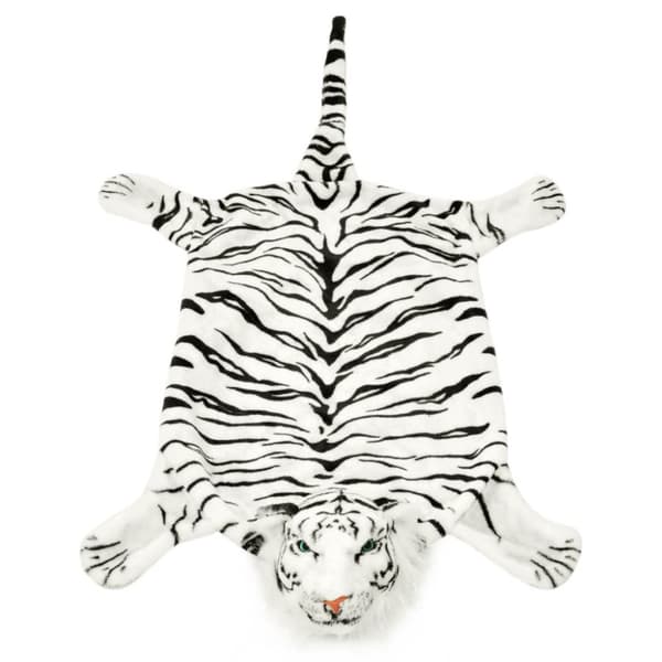 Matot - Living Tiikerimatto plyysi 144 cm Valkoinen