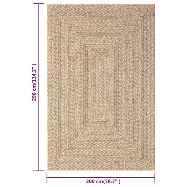 Mattor - Living Matta ZIZUR 200x290 cm jutelook inomhus och utomhus