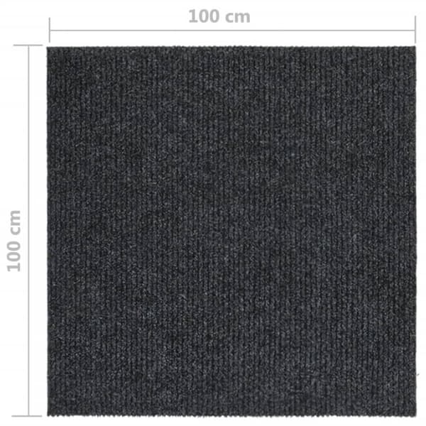 Matot - Living Käytävän kuramatto 100x100 cm antrasiitti