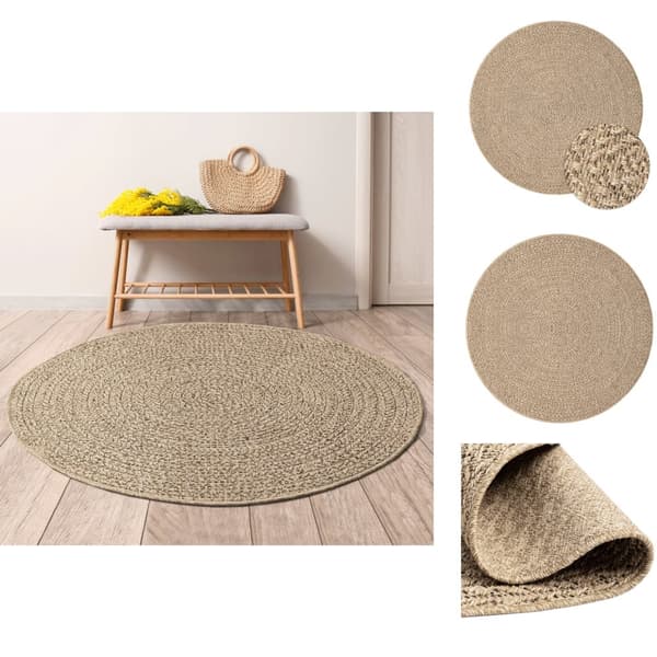 Mattor - Living Matta ZIZUR 90 cm jutelook inomhus och utomhus