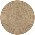 Miniatyrbillede 2 af 6: Tæpper - Living tæppe flettet jute 120 cm rund