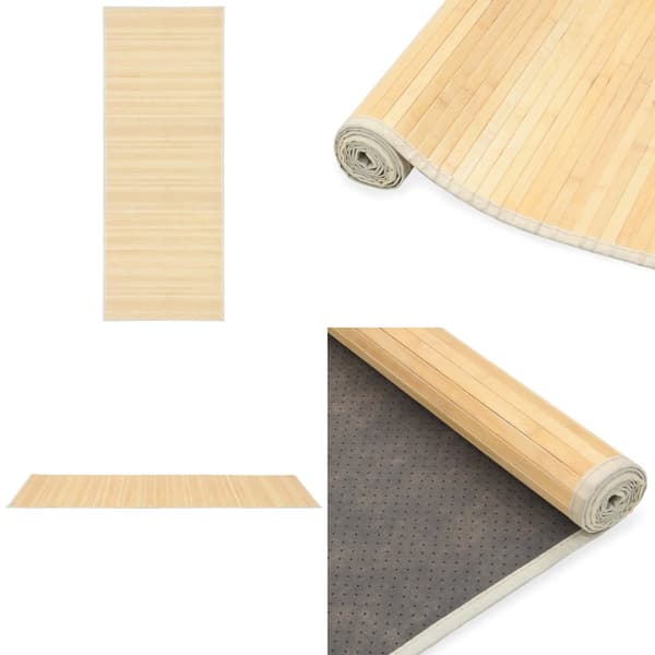 Gulvtæppe 80x200 cm bambus naturfarvet - Måtte - Måtter - Home & Living