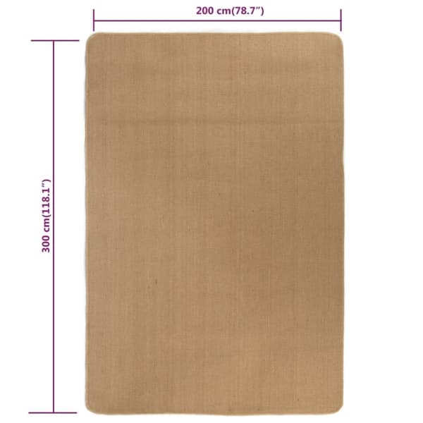 Jutematta med latexundersida 200x300 cm - Jutematta - Jutemattor - Home & Living