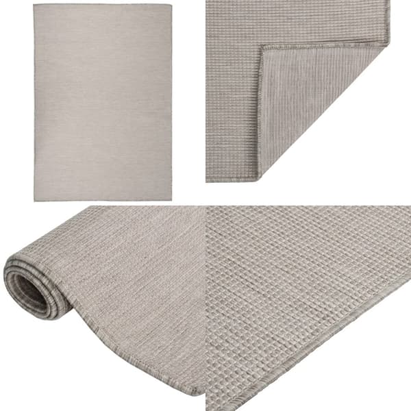 Utomhusmatta plattvävd 160x230 cm taupe - Matta - Mattor - Home & Living