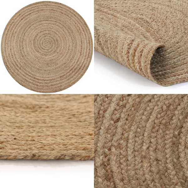 Pyöreä matto 90 cm punottu juutti - Matto - Matot - Home & Living