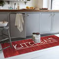 Miniatyrbild 3 av 4: Köksmatta - MANI TEXTIL - KÖK - Halkfritt - Kan tvättas i maskin - Röd