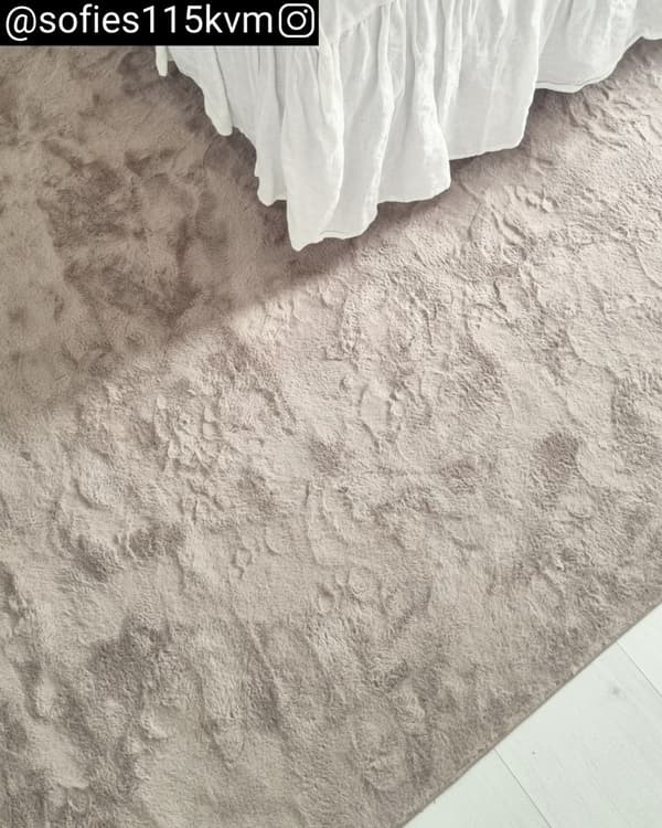 Cat Taupe Tvättbar Pälsmatta