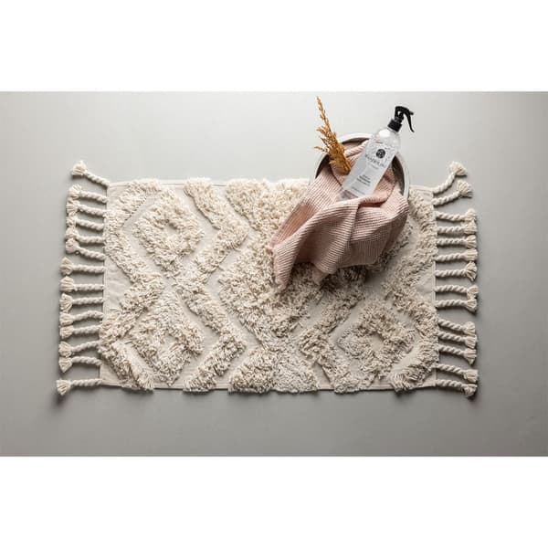 Hilma badematte 80x50cm offwhite.