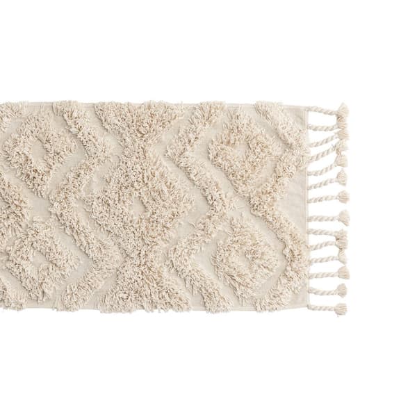Hilma badematte 80x50cm offwhite.