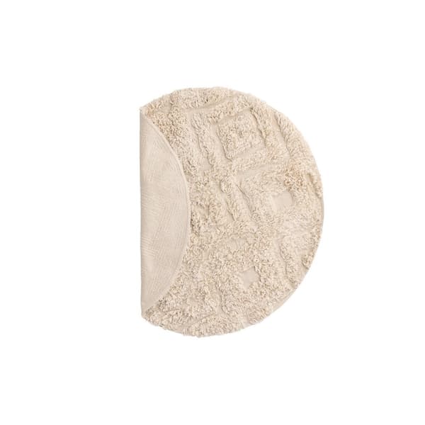 Hilma badematte Ø60cm offwhite.