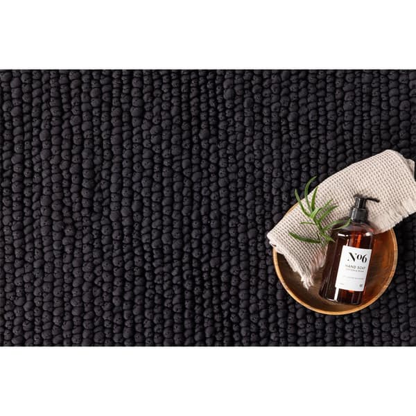 Wilmer badematte 80x50cm svart.
