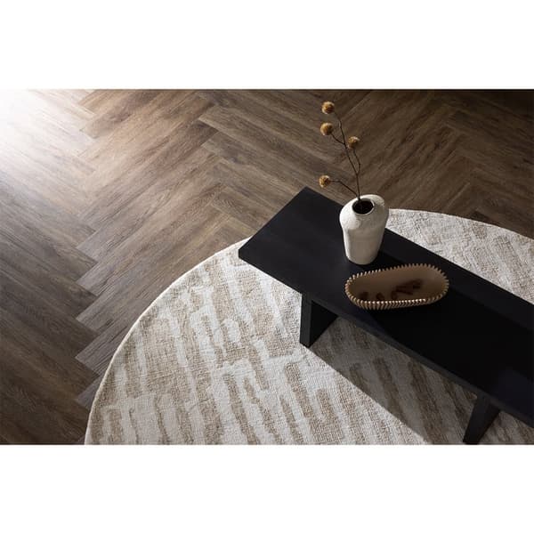 Milos teppe Ø200cm beige.