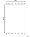 Pikkukuva 3 / 7: Matto monivärinen villa ja puuvilla 200 x 300 cm käsin tehty hapsuilla Kelim boho-tyyli